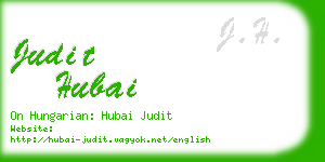 judit hubai business card